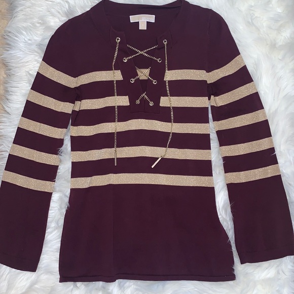 Beautiful MICHAEL KORS CHAIN SWEATER - Picture 1 of 5